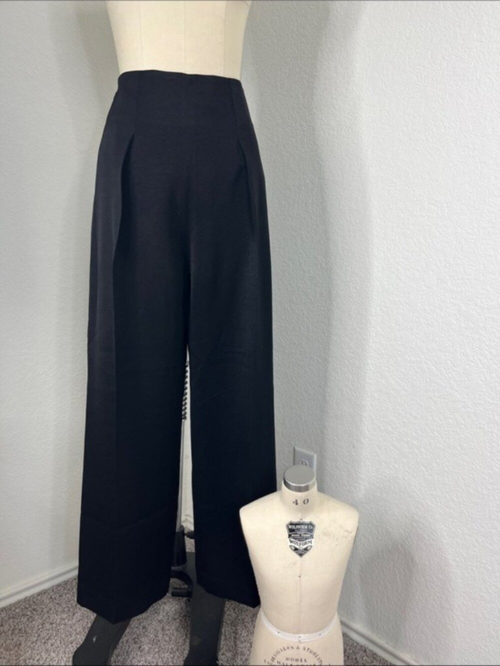 3.1 Philip Lim Box Pleat Darted High Waist Wide Leg Pants